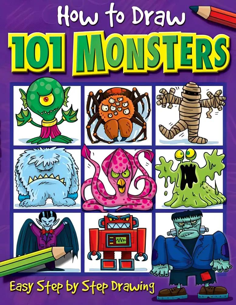 How to Draw 101 Monsters: Easy Step-by-step Drawing