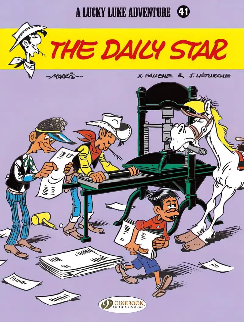 Book cover of 'The Daily Star (Volume 41) (Lucky Luke, 41)'