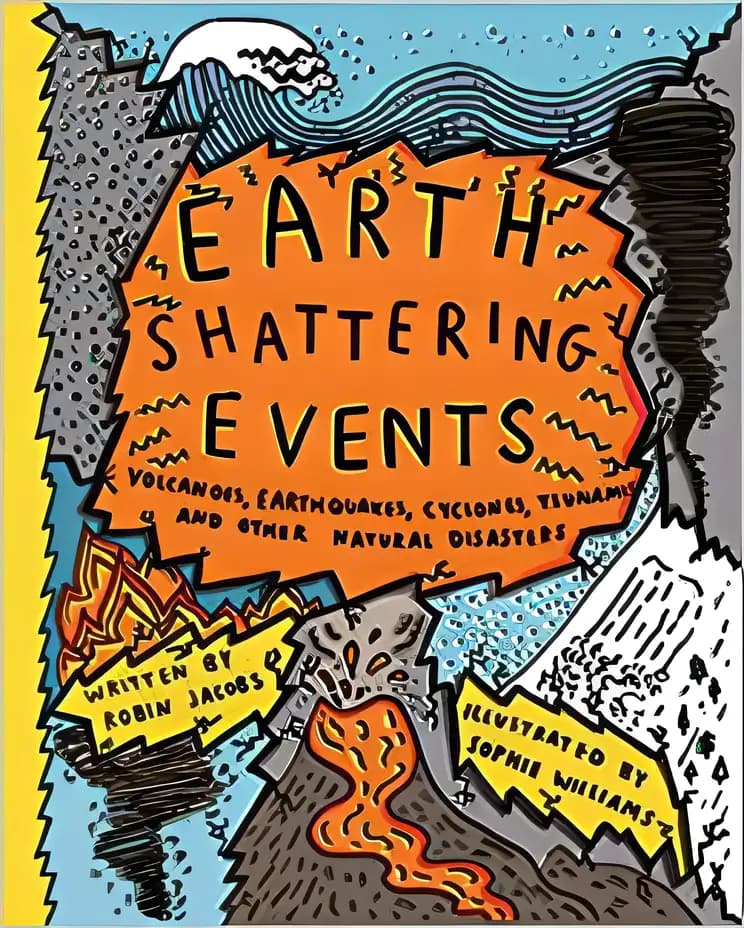 Book cover of 'Earth Shattering Events: Volcanoes, Earthquakes, Cyclones, Tsunamis and Other Natural Disasters'