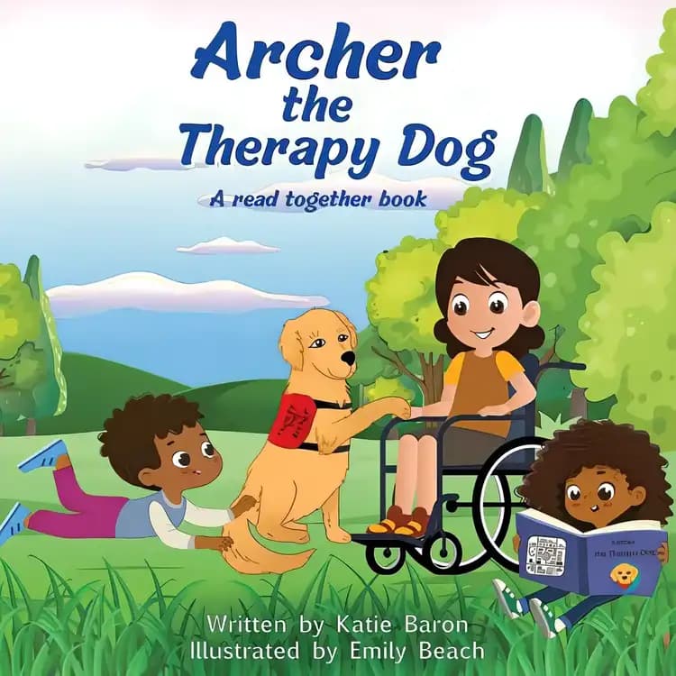 Book cover of 'Archer the Therapy Dog: A Read Together Book'