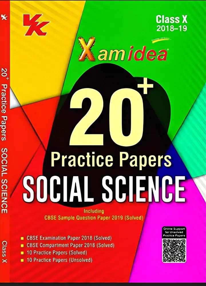 Xam Idea 20 Plus CBSE Sample Papers SST Class 10 for 2019 Exam