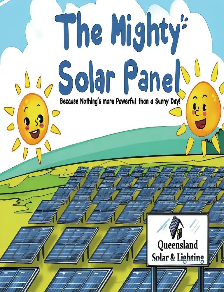 The Mighty Solar Panel: Because nothing's more powerful than a sunny day!