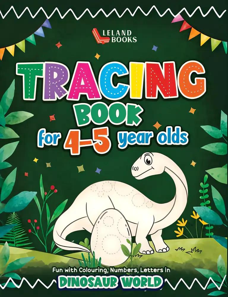 Fun with Colouring, Numbers, Letters in Dinosaur World