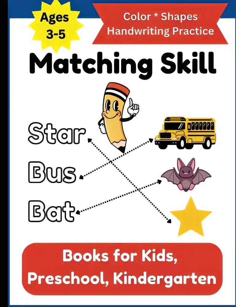 Matching Book for Kids Ages 3-5