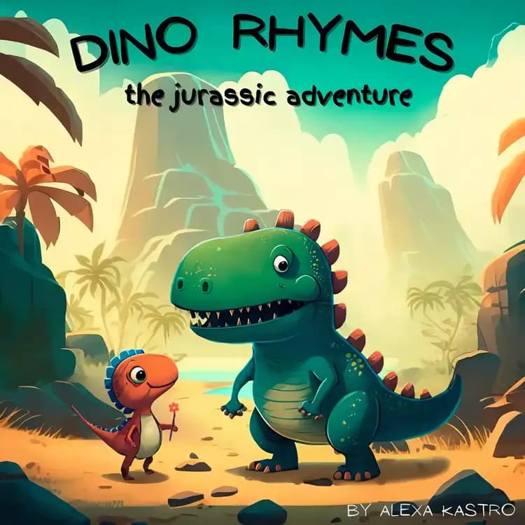 Book cover of 'Dino Rhymes - The Jurassic Adventure: Enter the World of Dinosaurs'