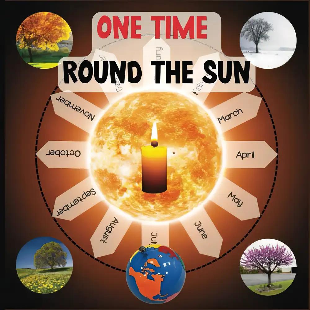 One Time Round the Sun: A Preschool Book About Time