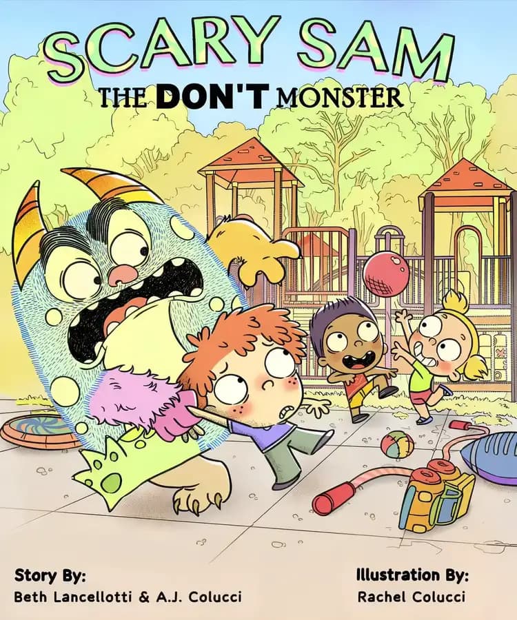 Book cover of 'Scary Sam the DON'T Monster'