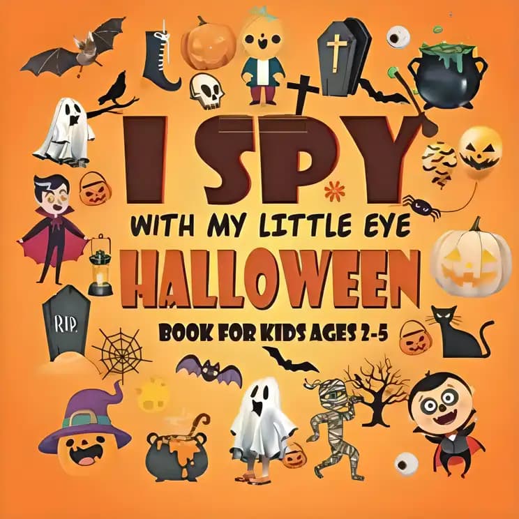 Book cover of 'I Spy Halloween Book For Kids Ages 2-5'