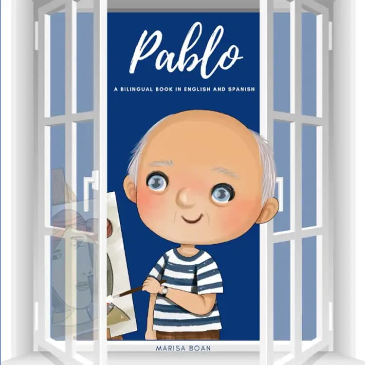 Book cover of 'Pablo Picasso: A Bilingual Book in English and Spanish'