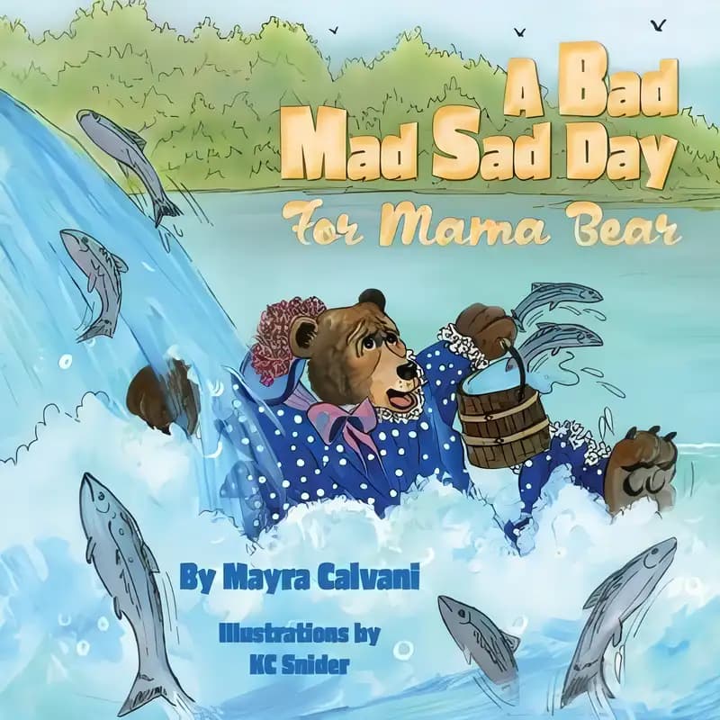 Book cover of 'A Bad Mad Sad Day for Mama Bear'