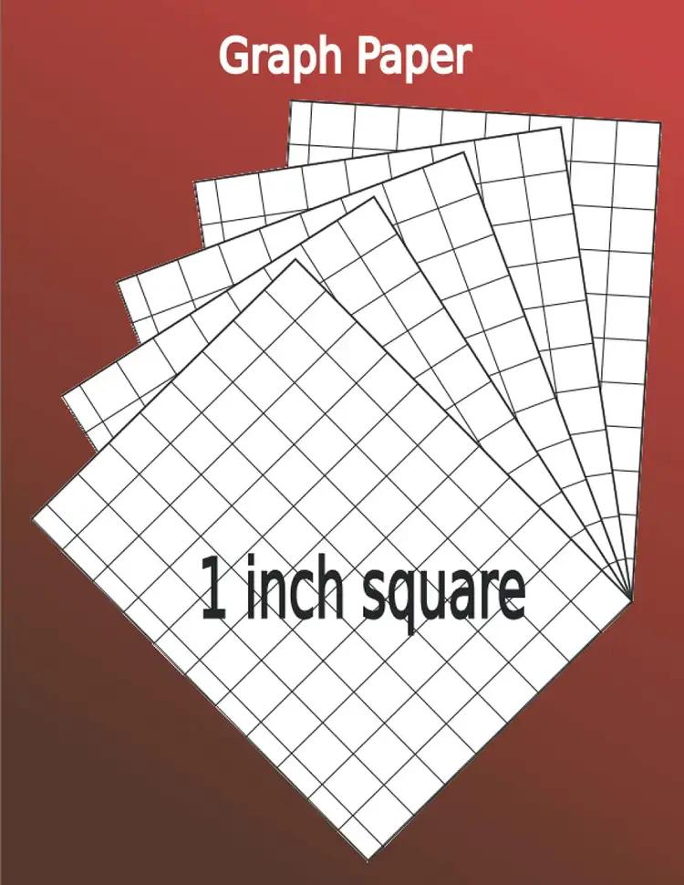 1 Inch Ruled Graph Paper Notebook