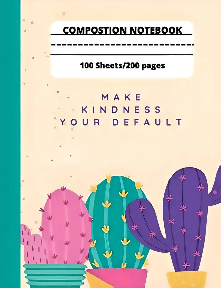 Composition Book: Make Kindness Your Default