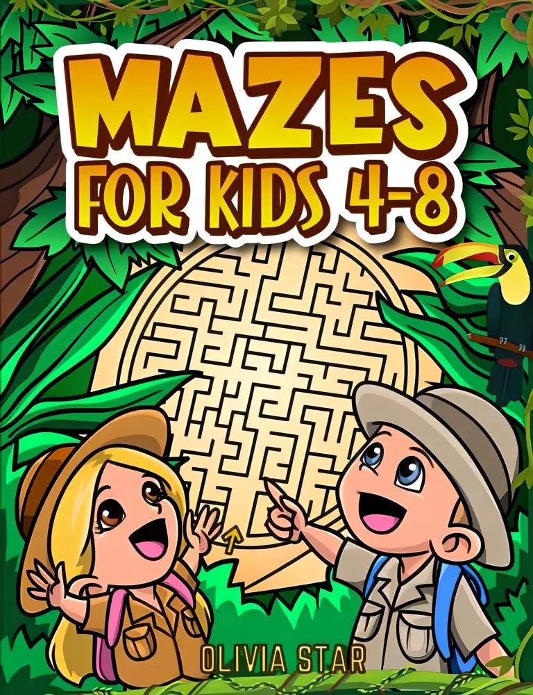 Maze Book for Kids Ages 4-8: 100 Fun Puzzle Mazes for Boys & Girls