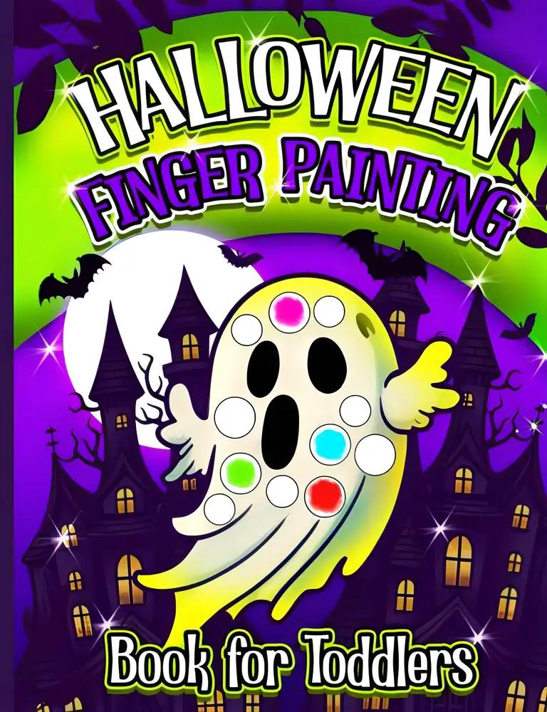 Halloween Finger Painting Book for Toddlers: Easy Guided BIG DOTs Fingerprint Activities for Kids Ages 1-4