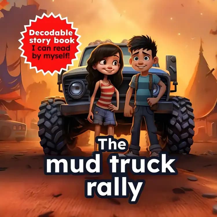 Book cover of 'The Mud Truck Rally: Decodable Story Book - I Can Read by Myself!'