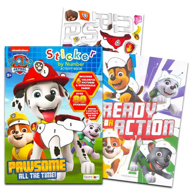 Sticker By Number Books for Kids - Bundle with 3 Assorted Sticker Mosaic by Number Sticker Book Set