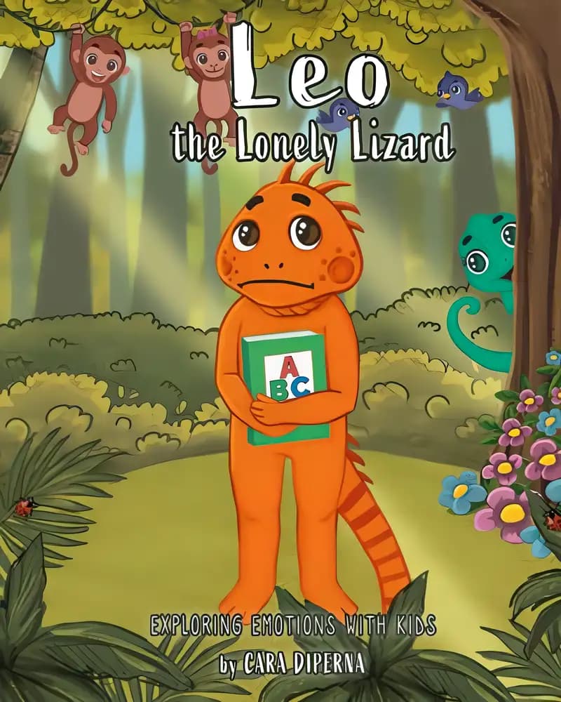 Book cover of 'Leo the Lonely Lizard'