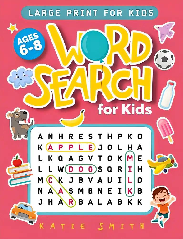 Word Search for Kids Ages 6-8: 100 Fun and Educational Word Search Puzzles