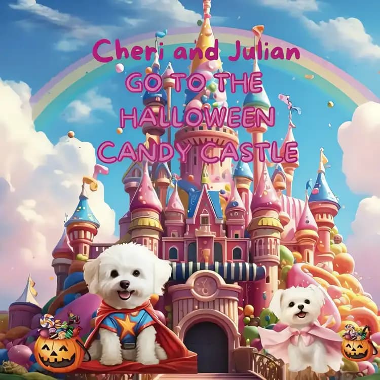 Book cover of 'Cheri and Julian go to the Halloween Candy Castle'