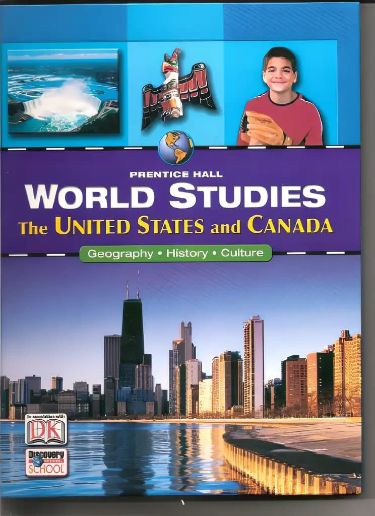 Book cover of 'World Studies: The United States and Canada (Prentice Hall World Studies)'