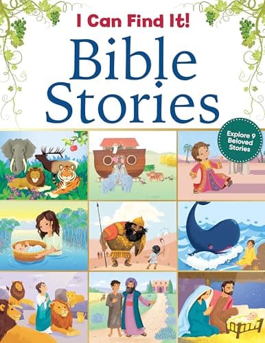 Discover more about I Can Find It! Bible Stories: Explore 9 Beloved Stories Book cover of 'I Can Find It! Bible Stories: Explore 9 Beloved Stories'