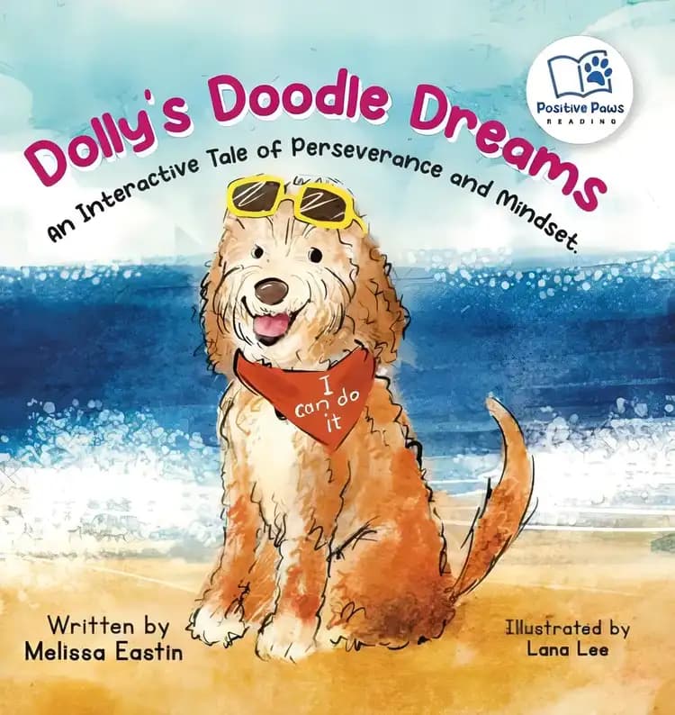 Check out the details of Dolly's Doodle Dreams: An Interactive Tale of Perseverance and Mindset Book cover of 'Dolly's Doodle Dreams: An Interactive Tale of Perseverance and Mindset'